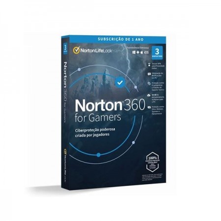 ANTIVIRUS Software Norton 360 For Gamers 50GB - 3Users/ 1Ano